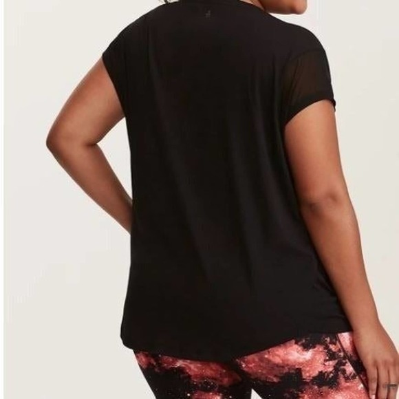 Torrid Active – Mesh Sleeve Side Knot Tee -Size 22/24 - Picture 3 of 6